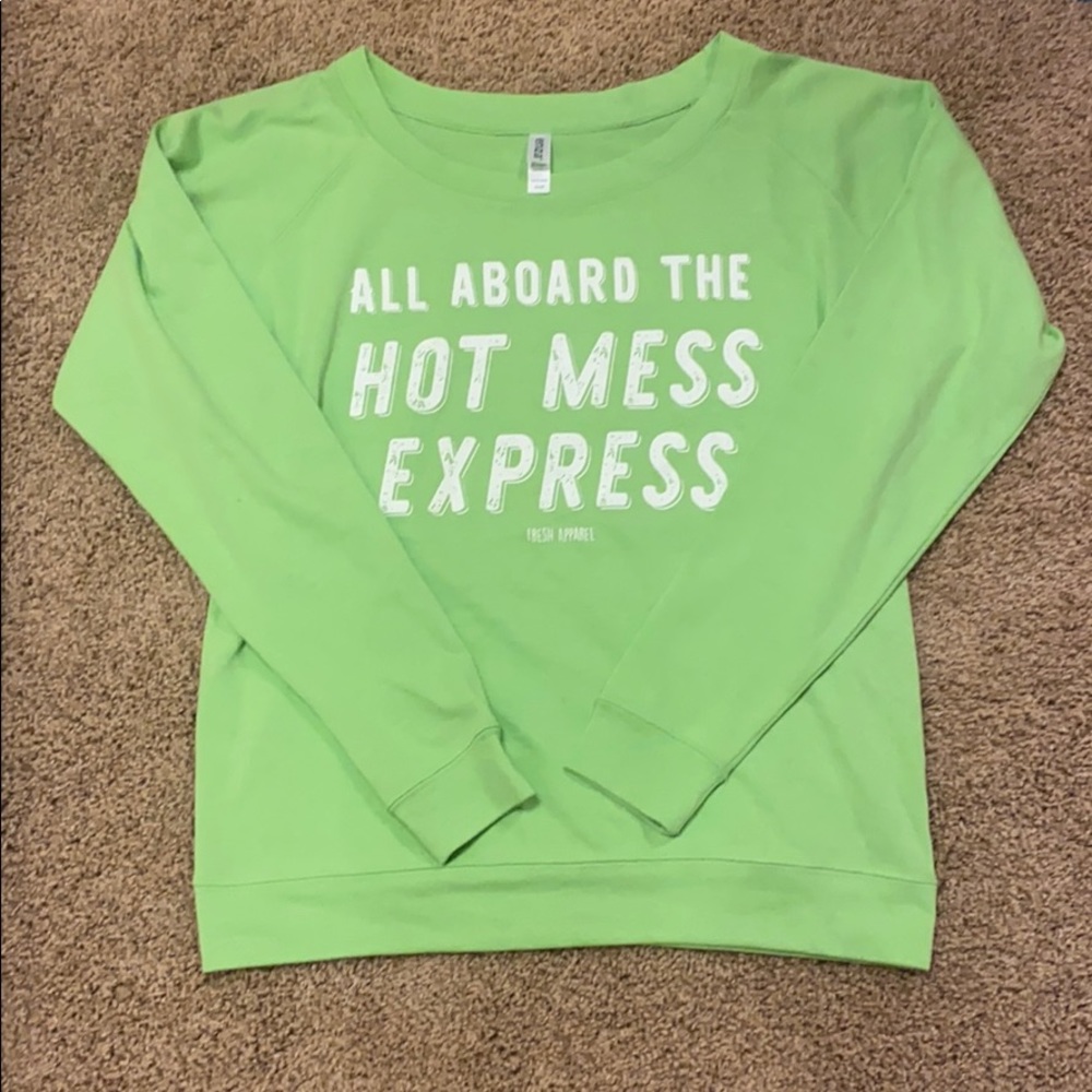 Lime Green Hot Mess Express Top